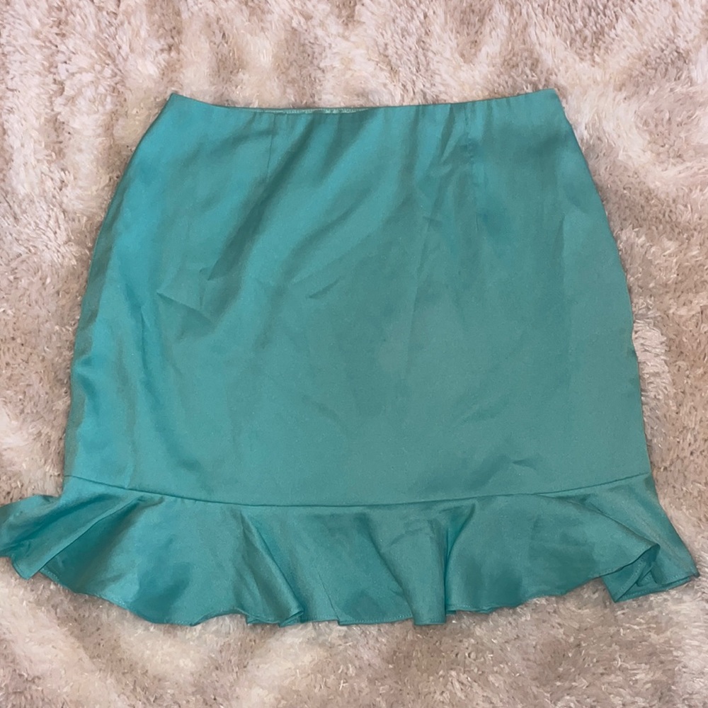 Lovers and Friends Revolve Braxton Turquoise Skirt Small
